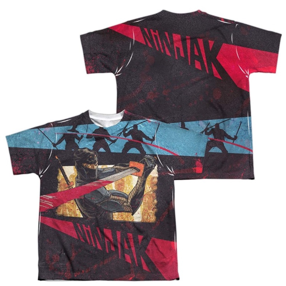 Trevco Mens Ninjak Double Sided Print T-Shirt XL